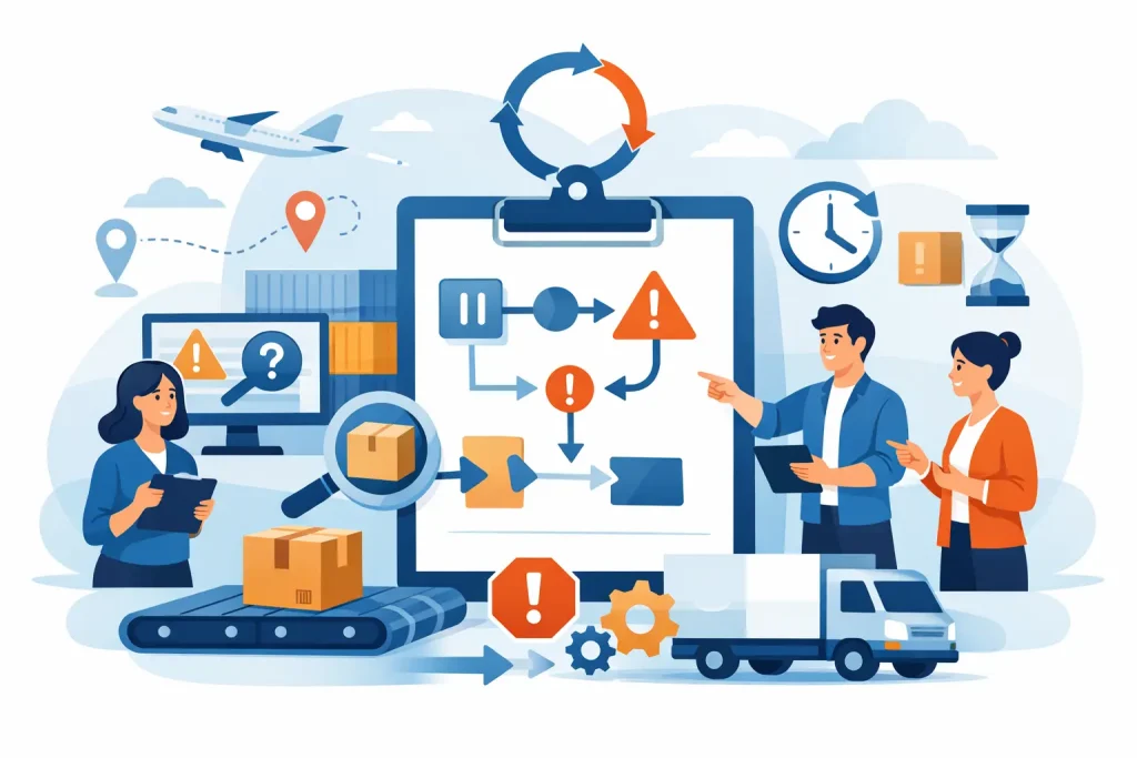 Shipment Exception Management Process Steps